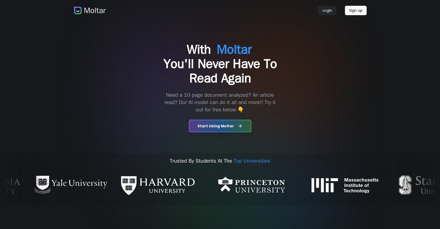 Moltar screenshot