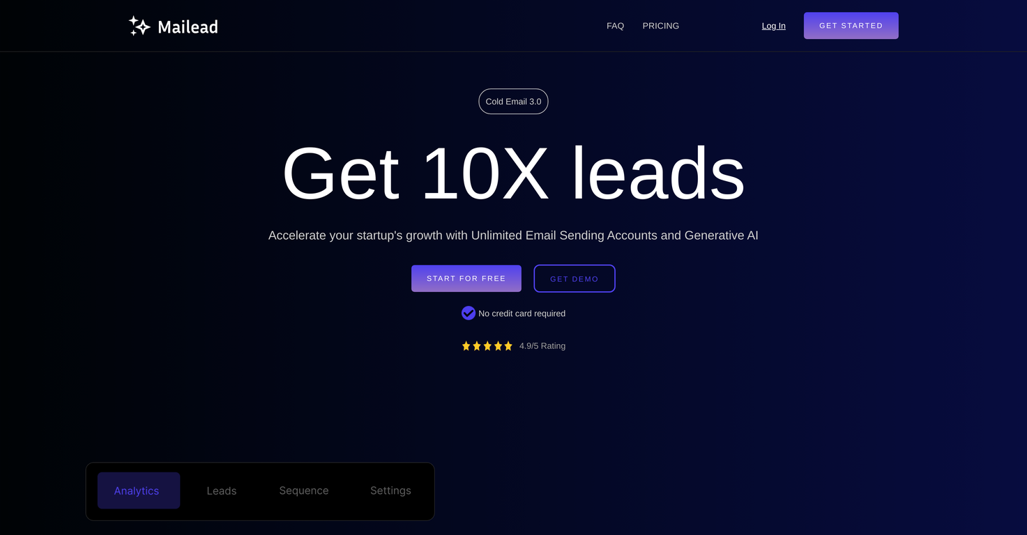 Mailead screenshot
