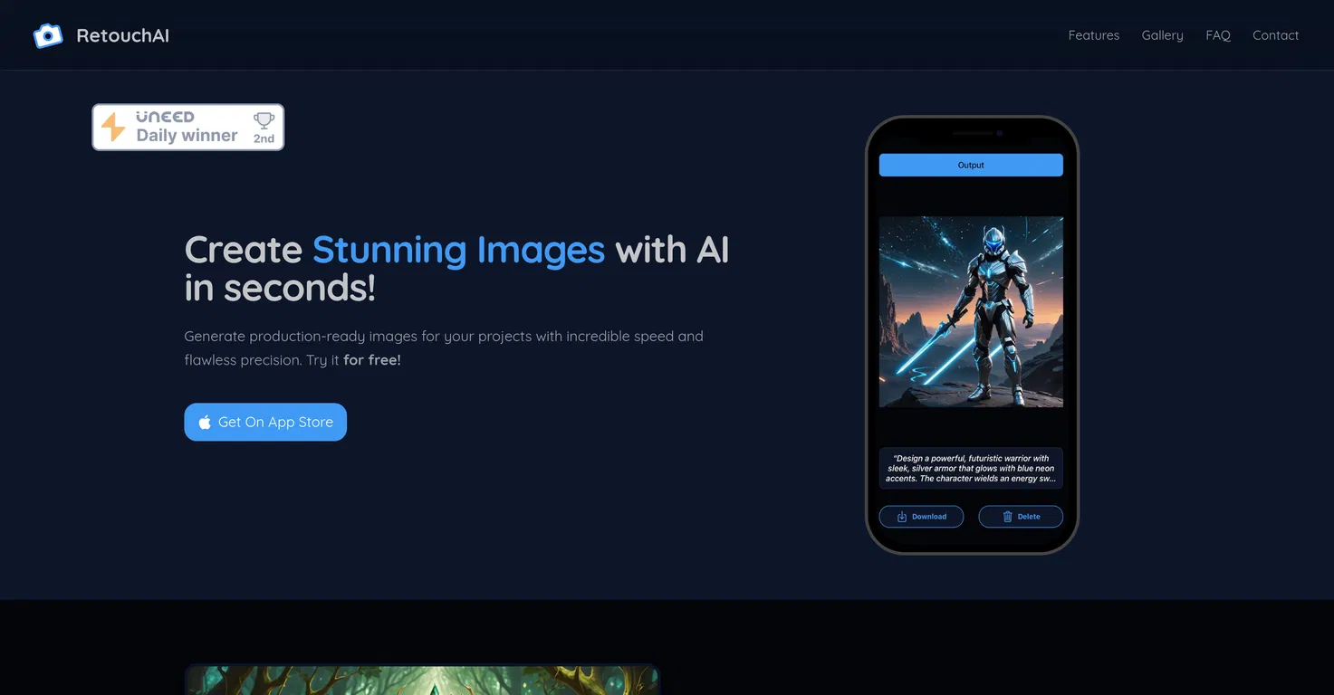 RetouchAI screenshot