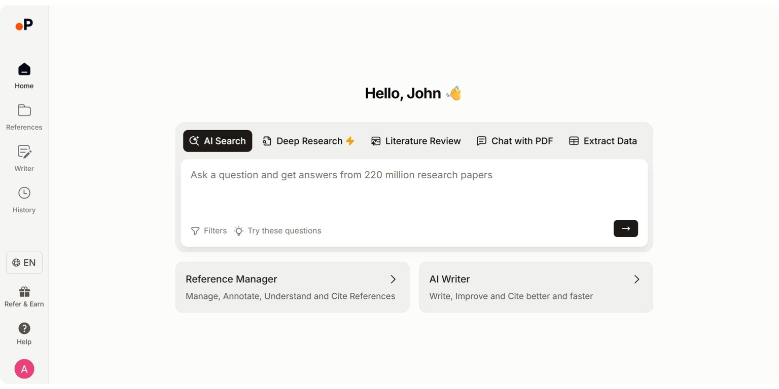 Paperguide screenshot