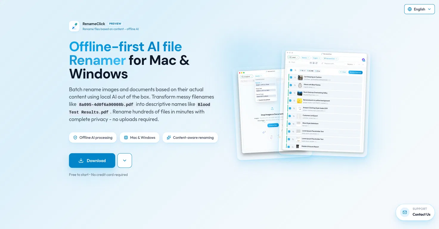 RenameClick screenshot