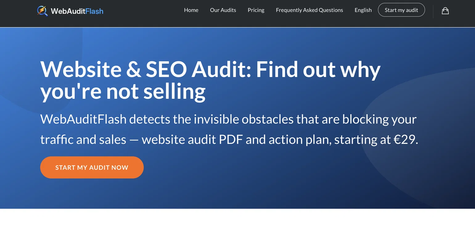 WebAuditFlash screenshot
