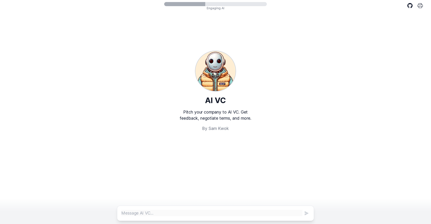AI VC screenshot