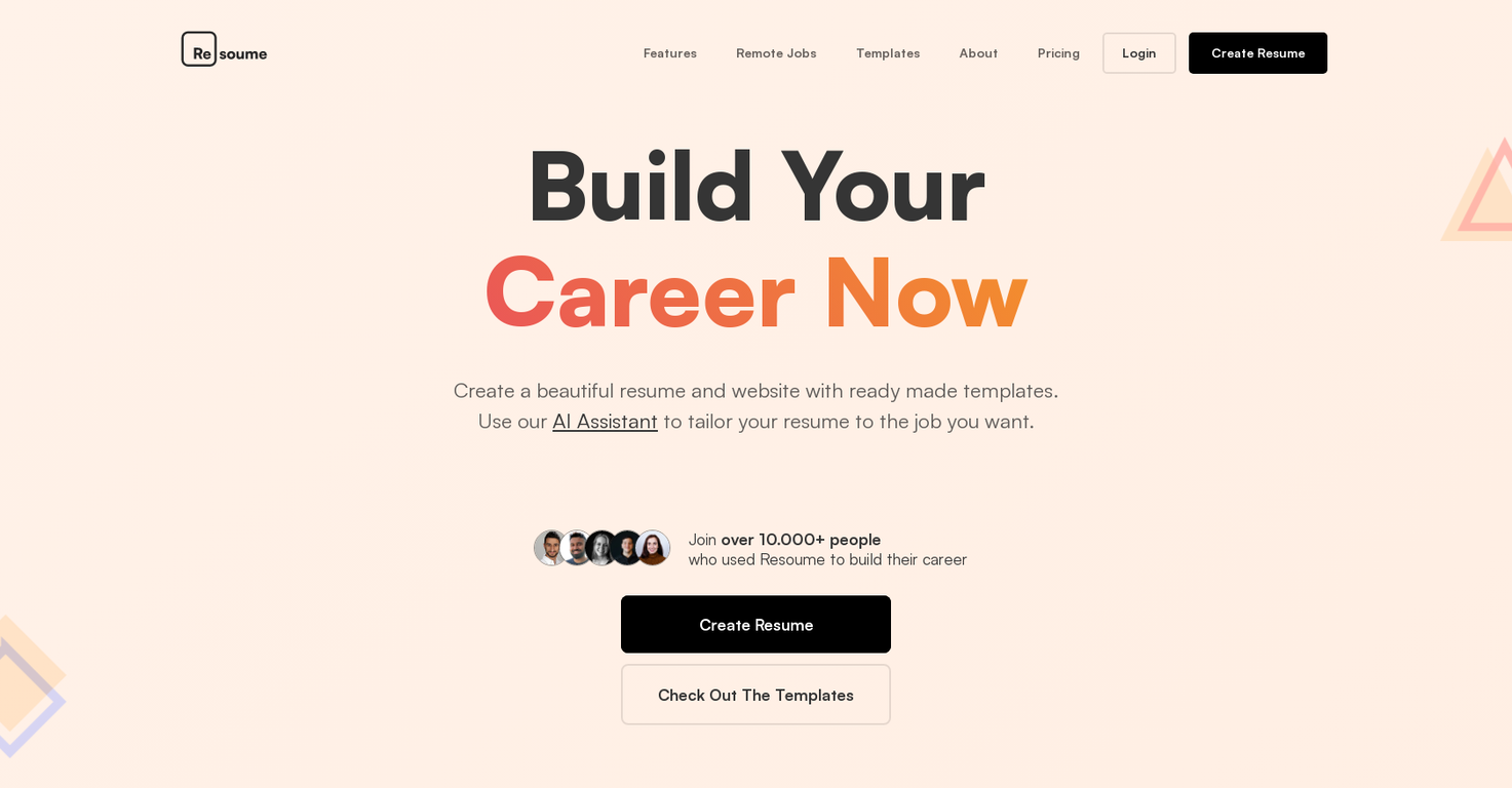 Resoume screenshot