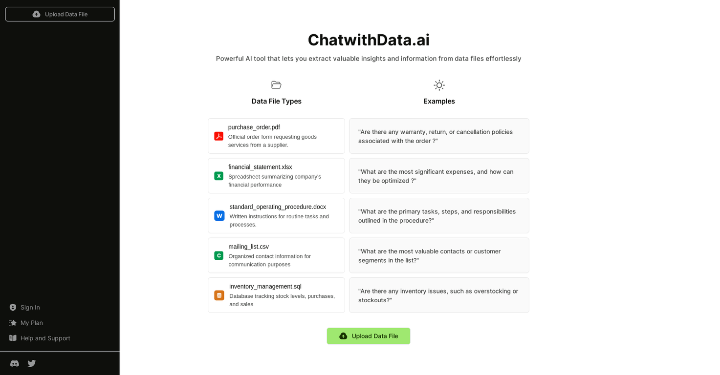 ChatwithData screenshot