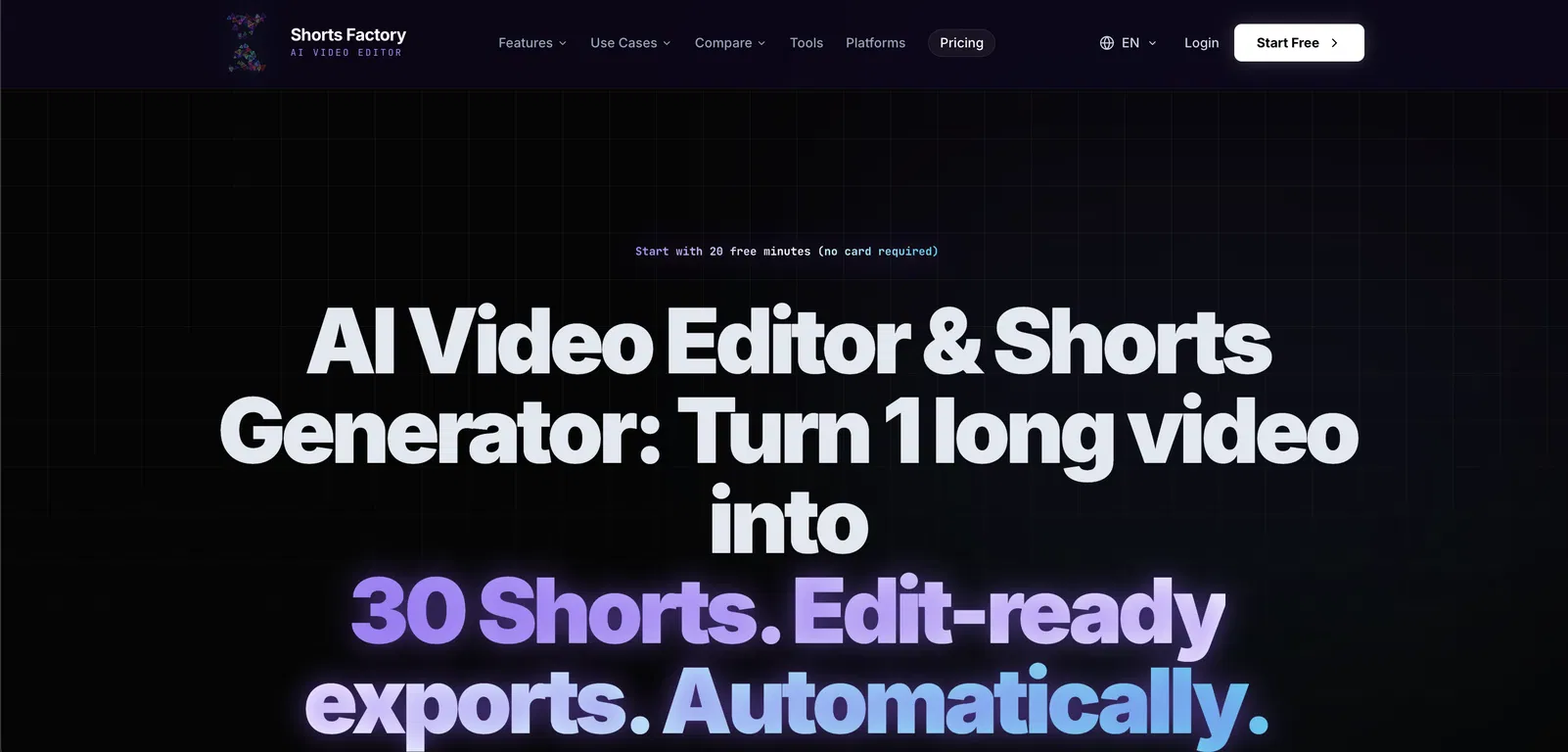 Shorts Factory screenshot