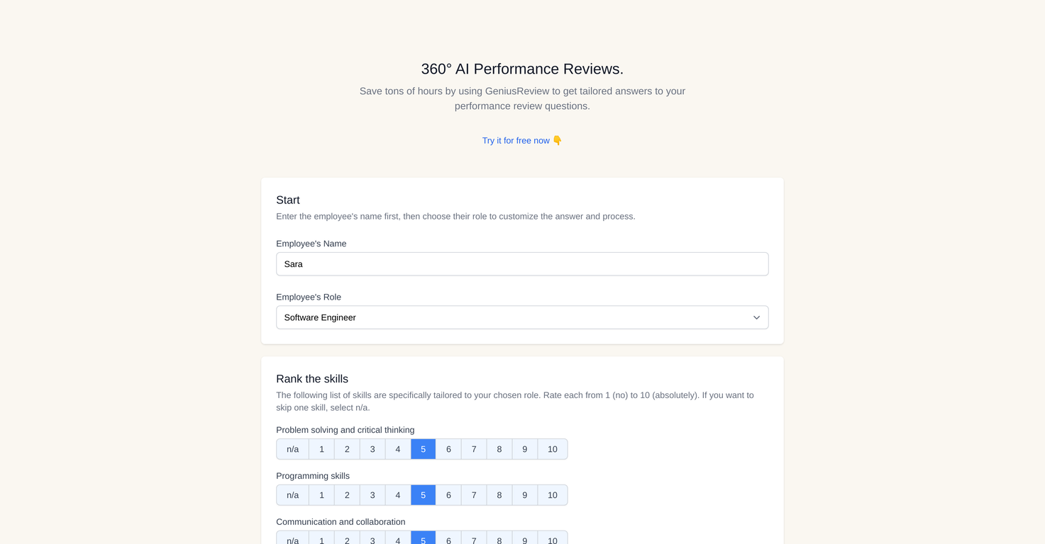 GeniusReview screenshot
