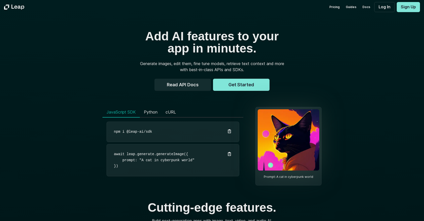 Leap screenshot