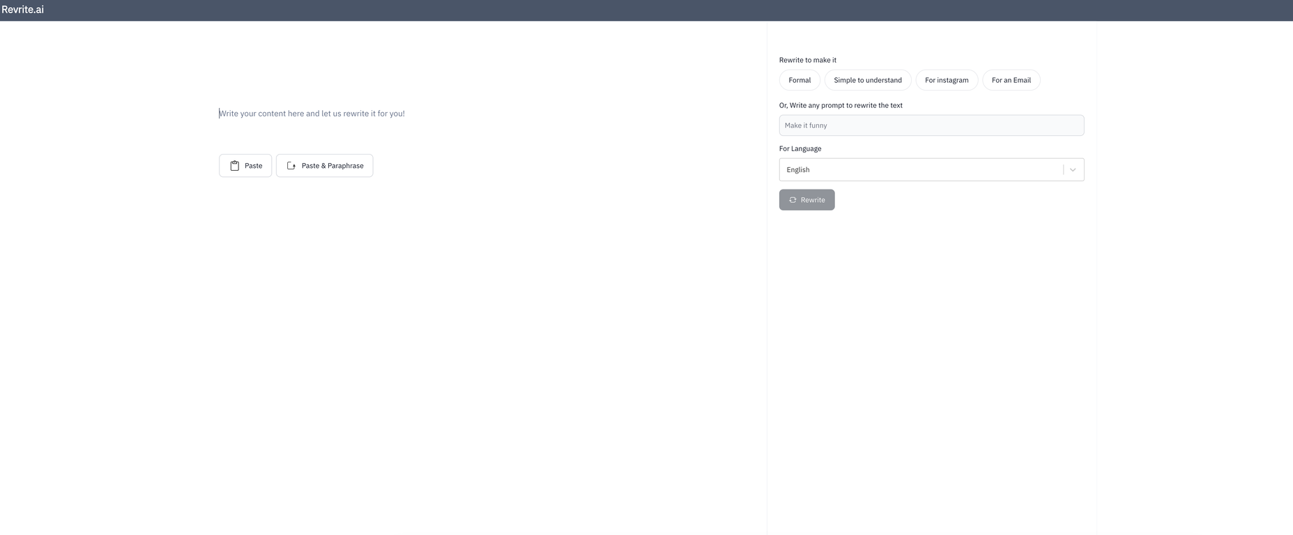 Revrite screenshot