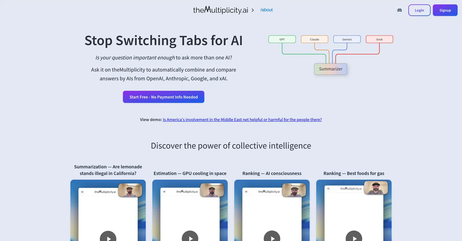 theMultiplicity.ai screenshot