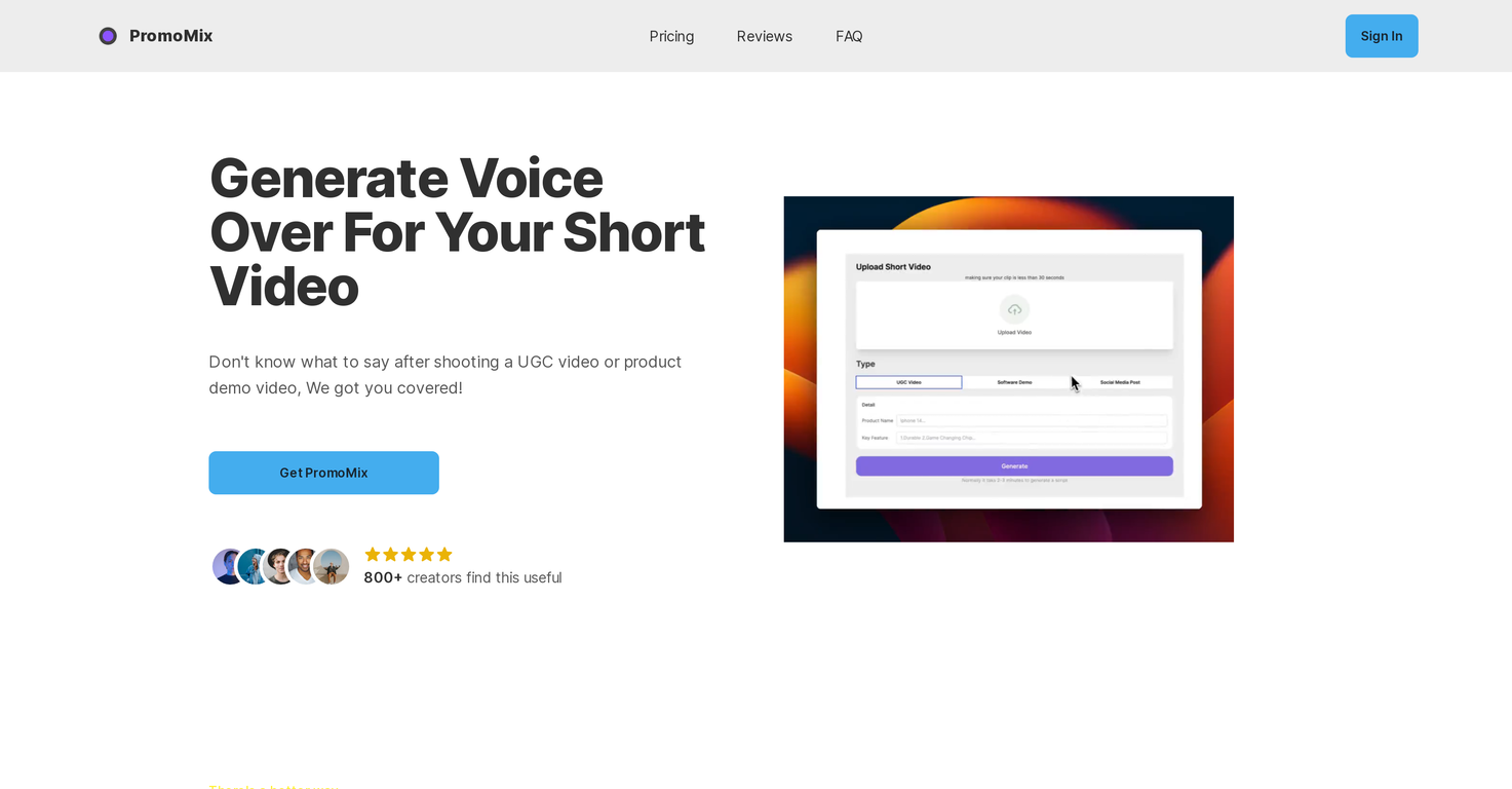 PromoMix screenshot