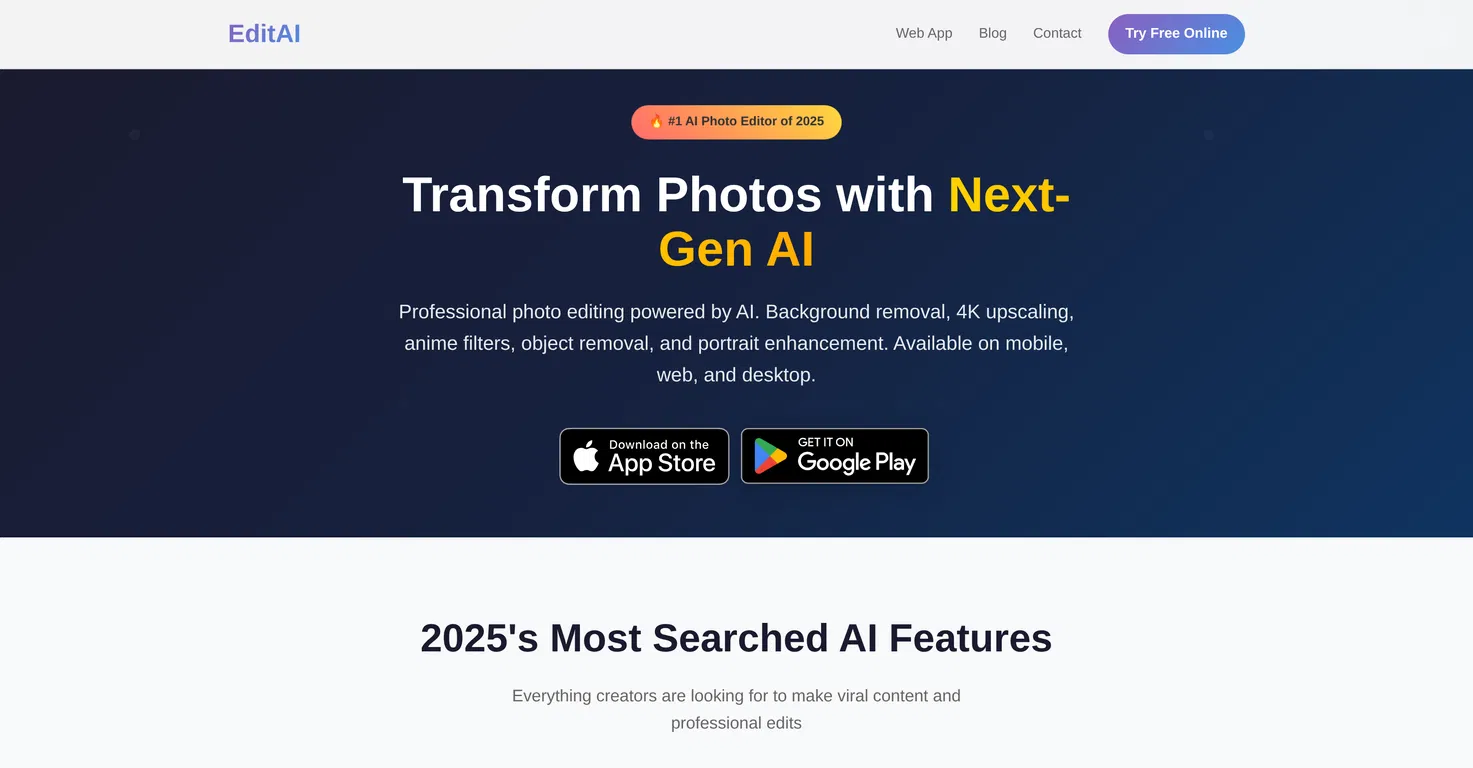 Editee - AI Photo Editor screenshot