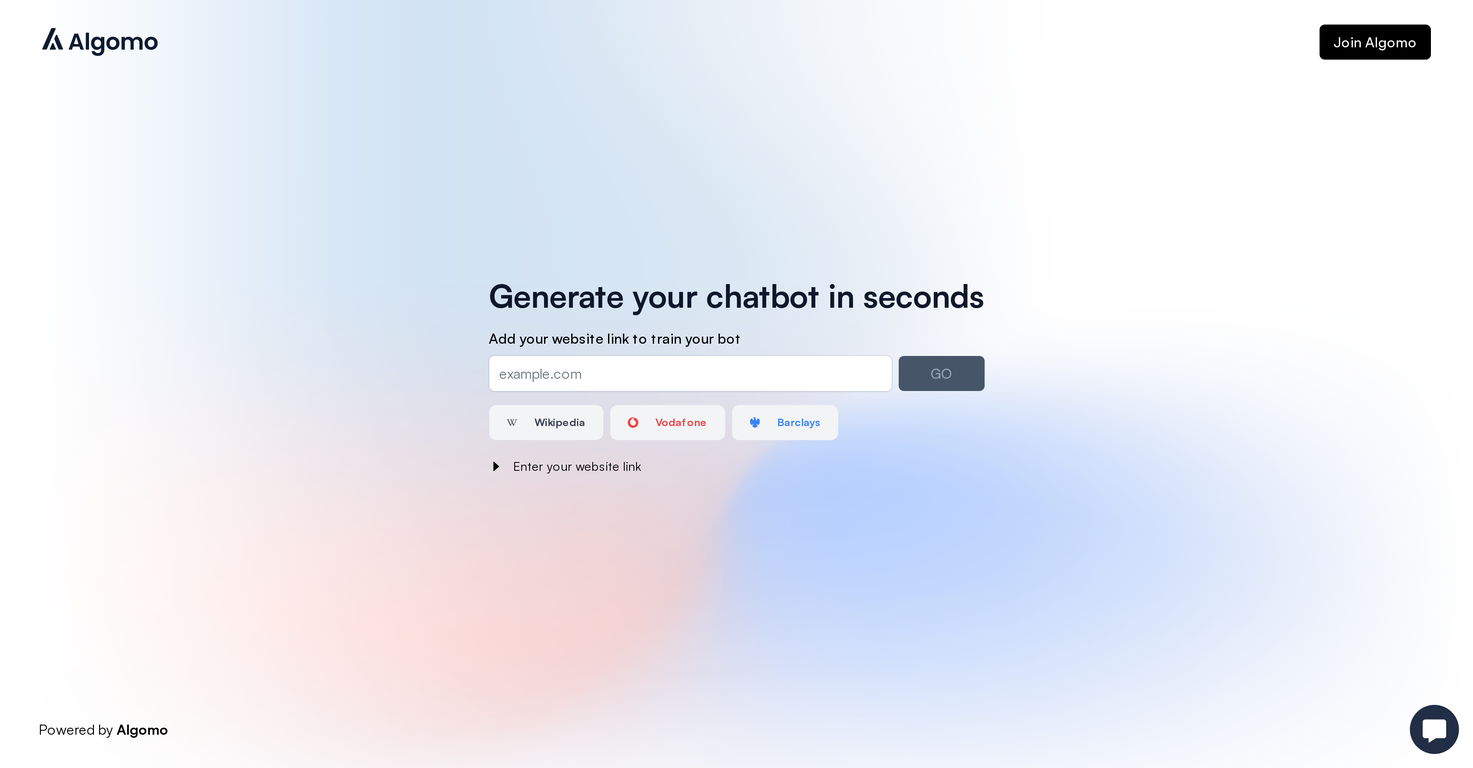 Algomo screenshot