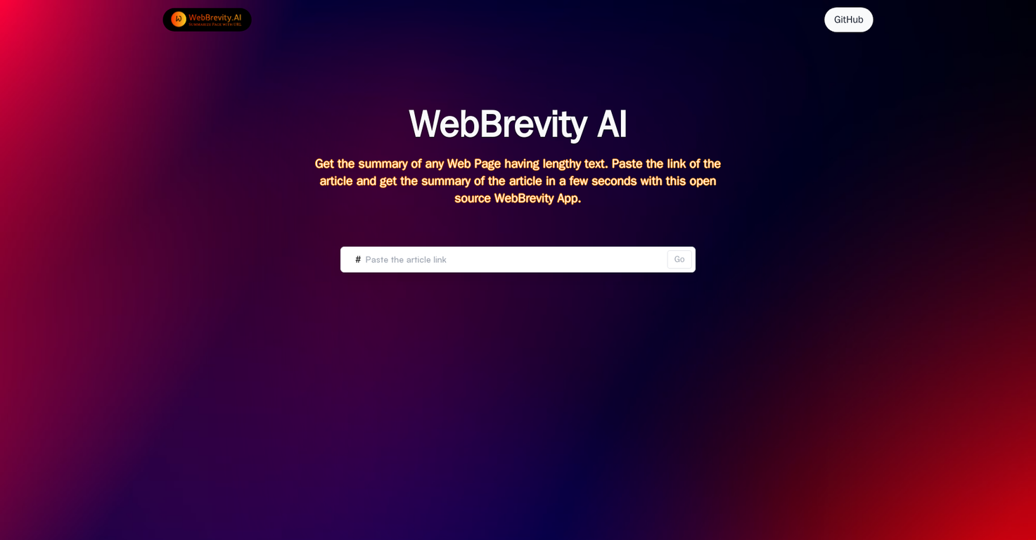 WebBrevity screenshot