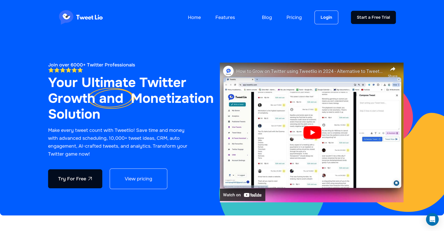 Tweetlio screenshot
