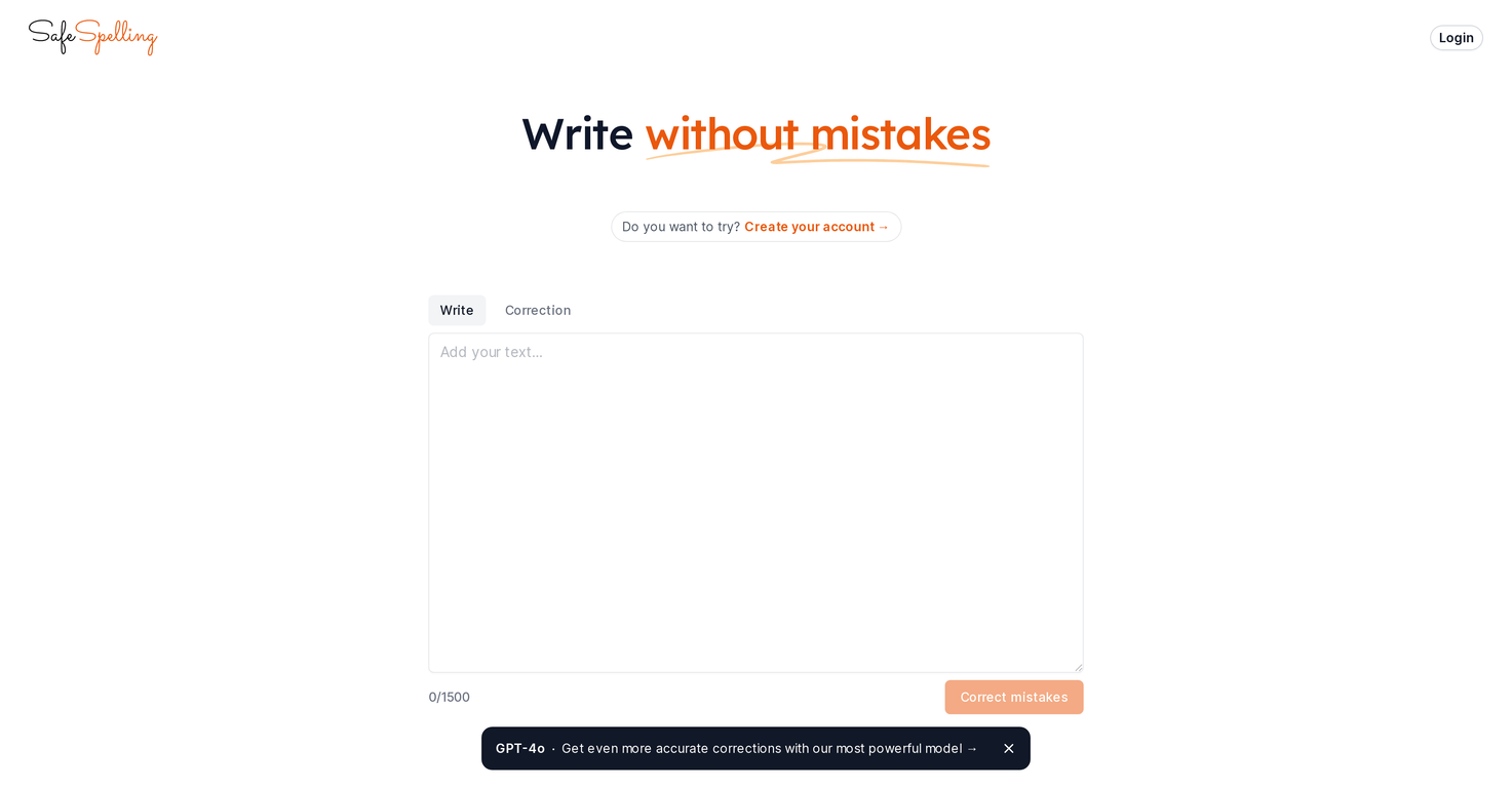 SafeSpelling screenshot