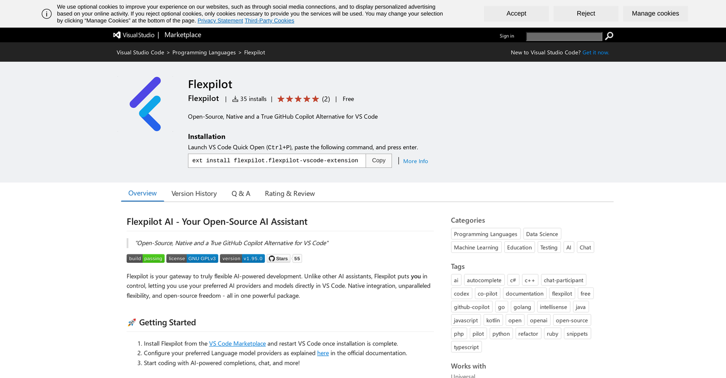 Flexpilot screenshot