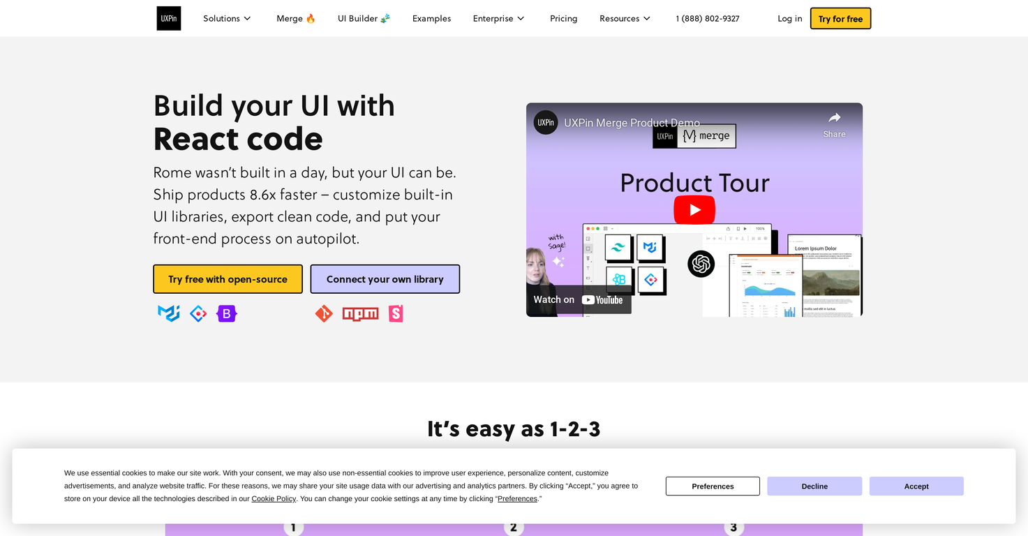 UXPin screenshot