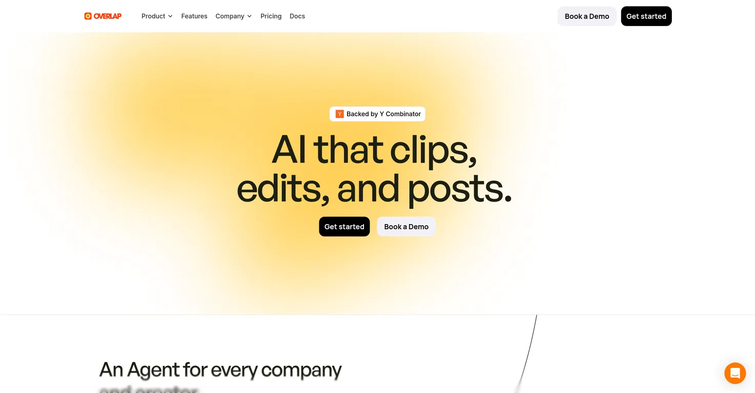 Overlap - AI that clips, edits, and posts screenshot