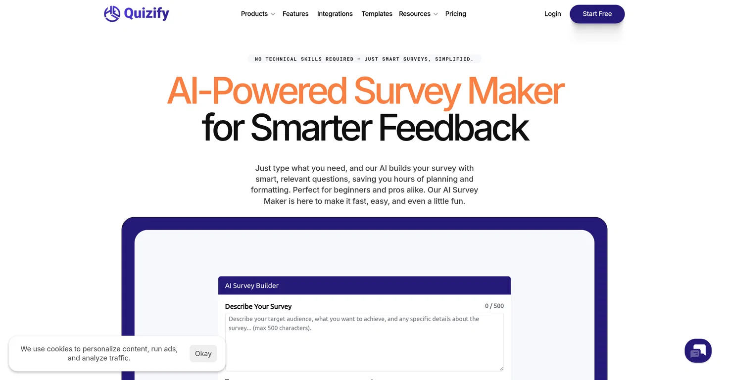 Quizify AI Survey Maker screenshot