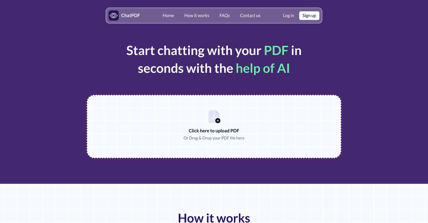 ChatPDF.net screenshot