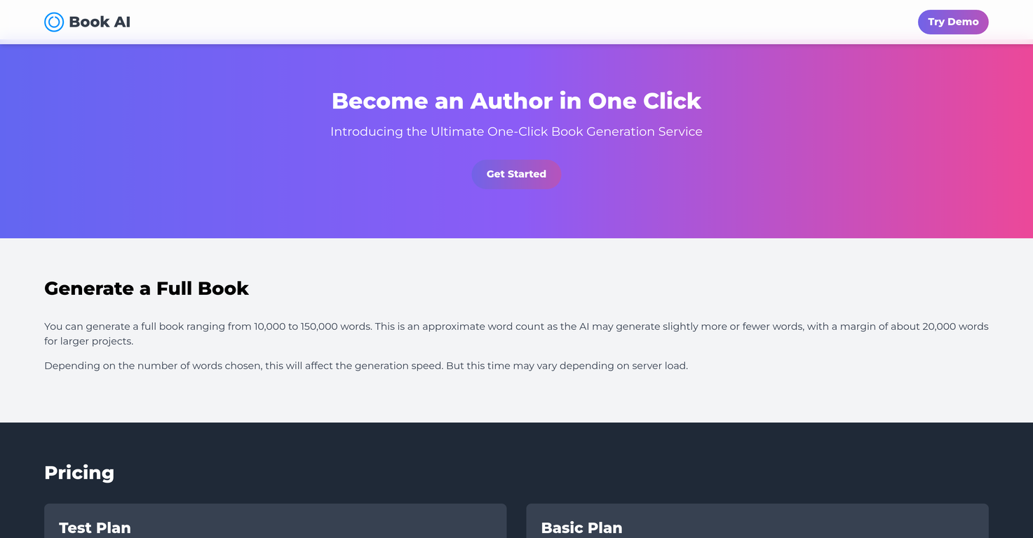 Book AI screenshot