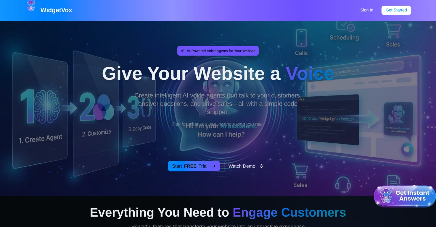 WidgetVox screenshot