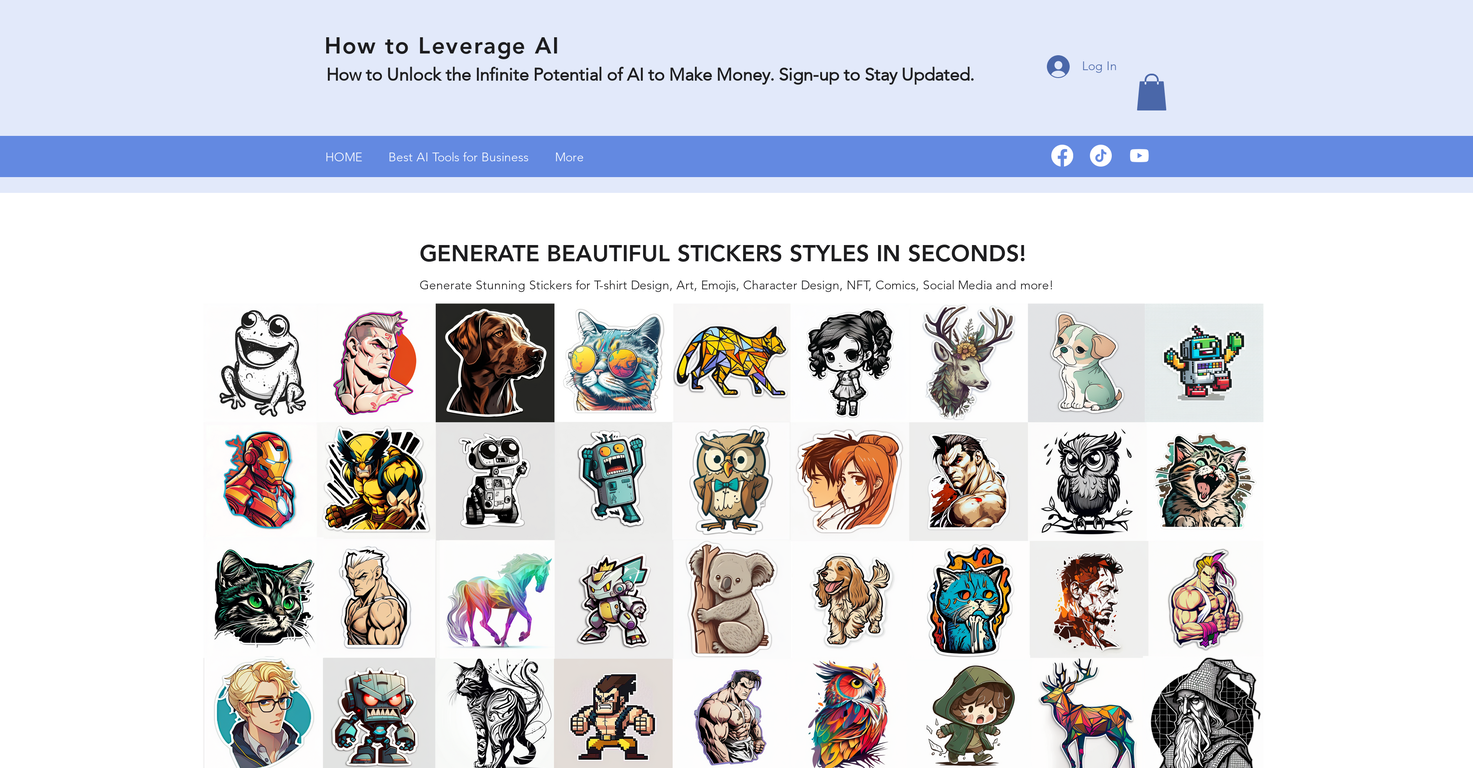 Sticker Prompt Generator screenshot