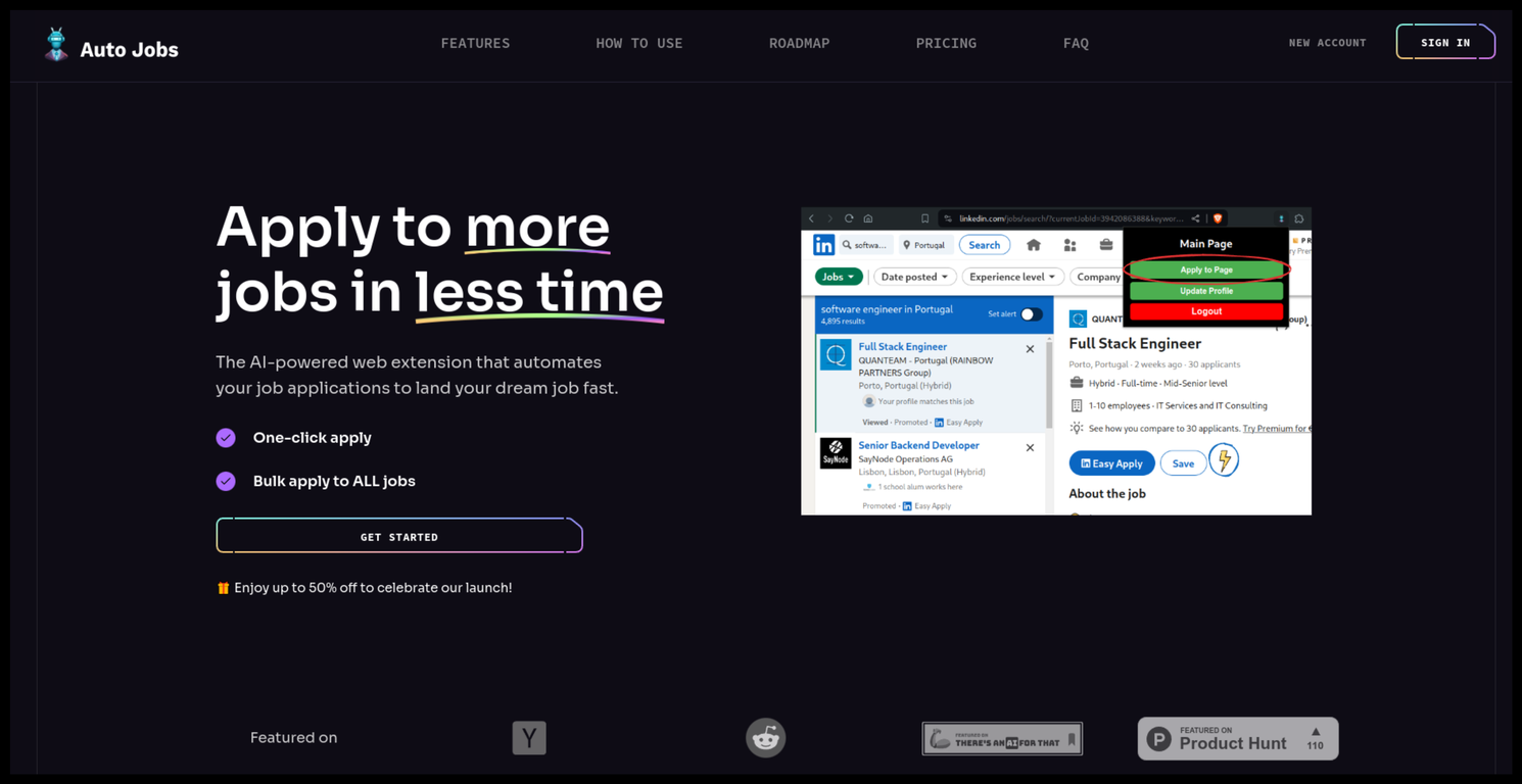 AutoJobs screenshot