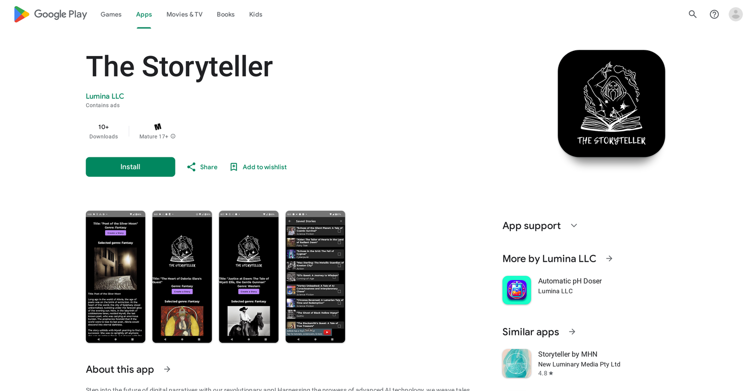 The Storyteller screenshot