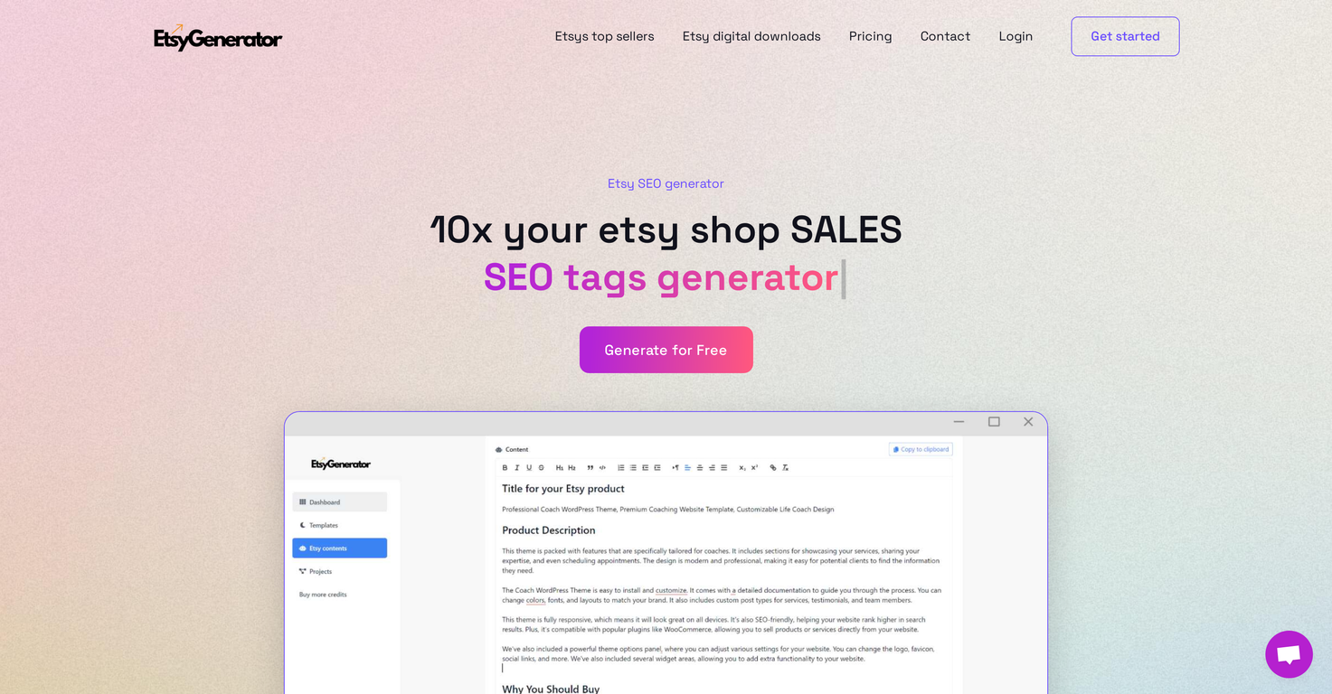 EtsyGenerator screenshot
