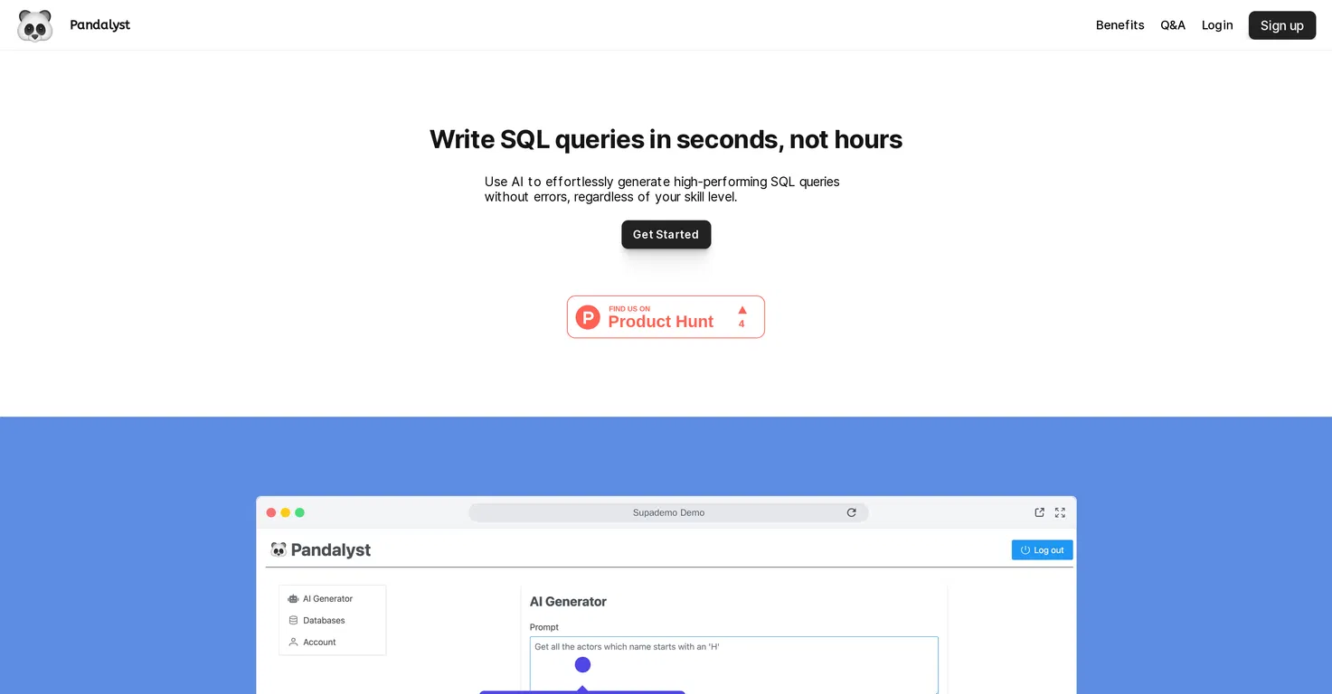 Pandalyst screenshot