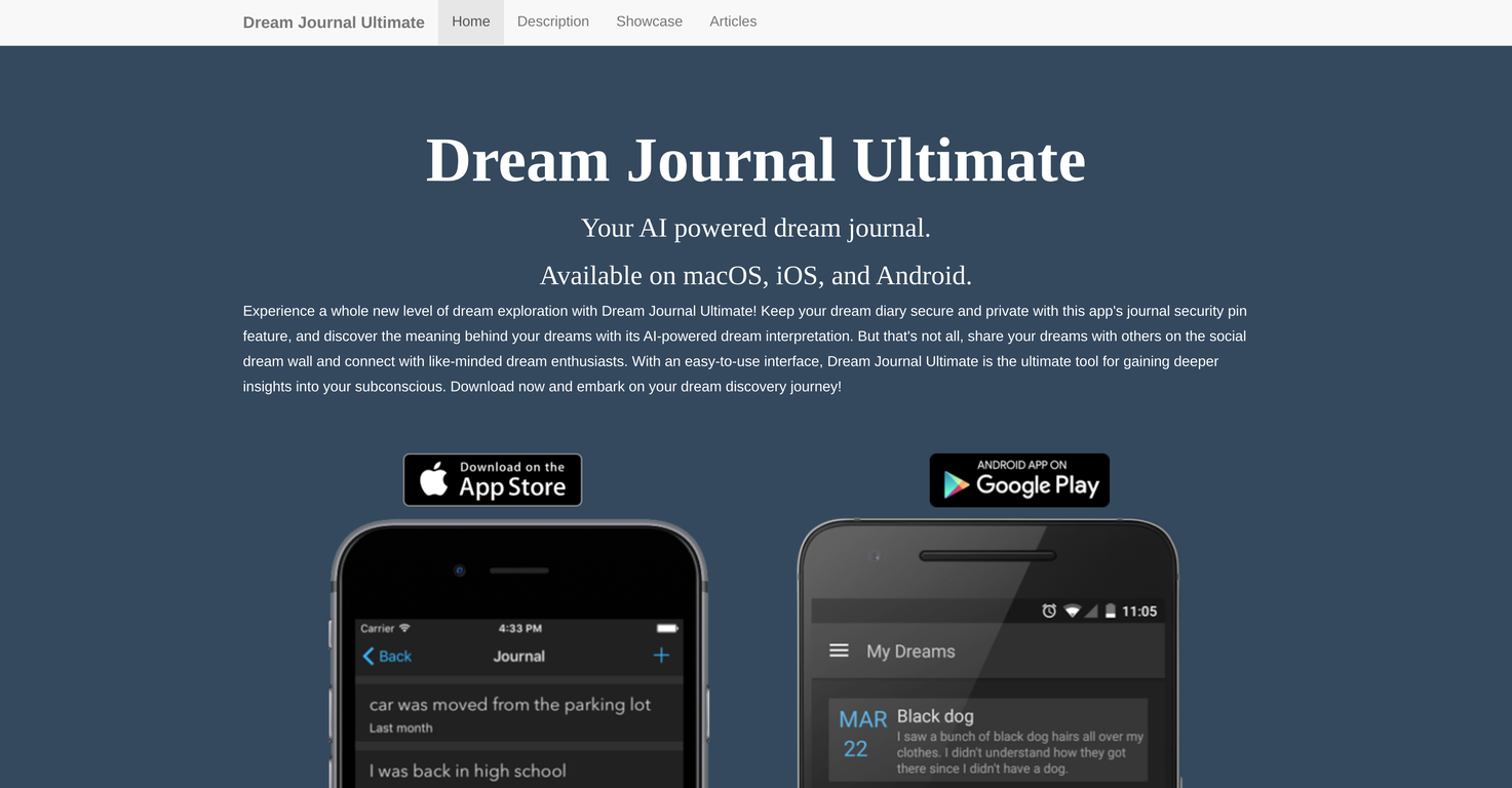 Dream Journal screenshot