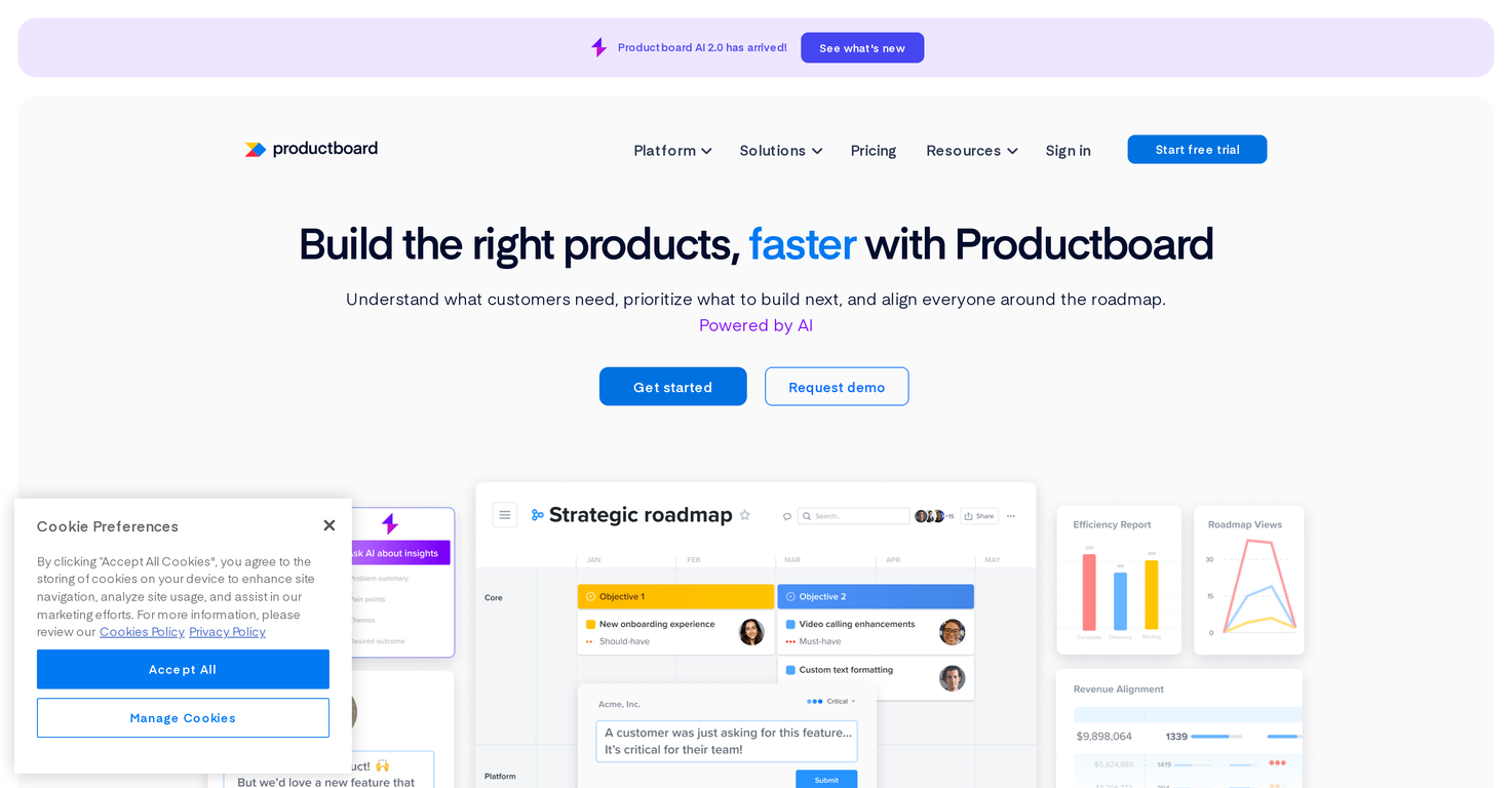 Productboard screenshot