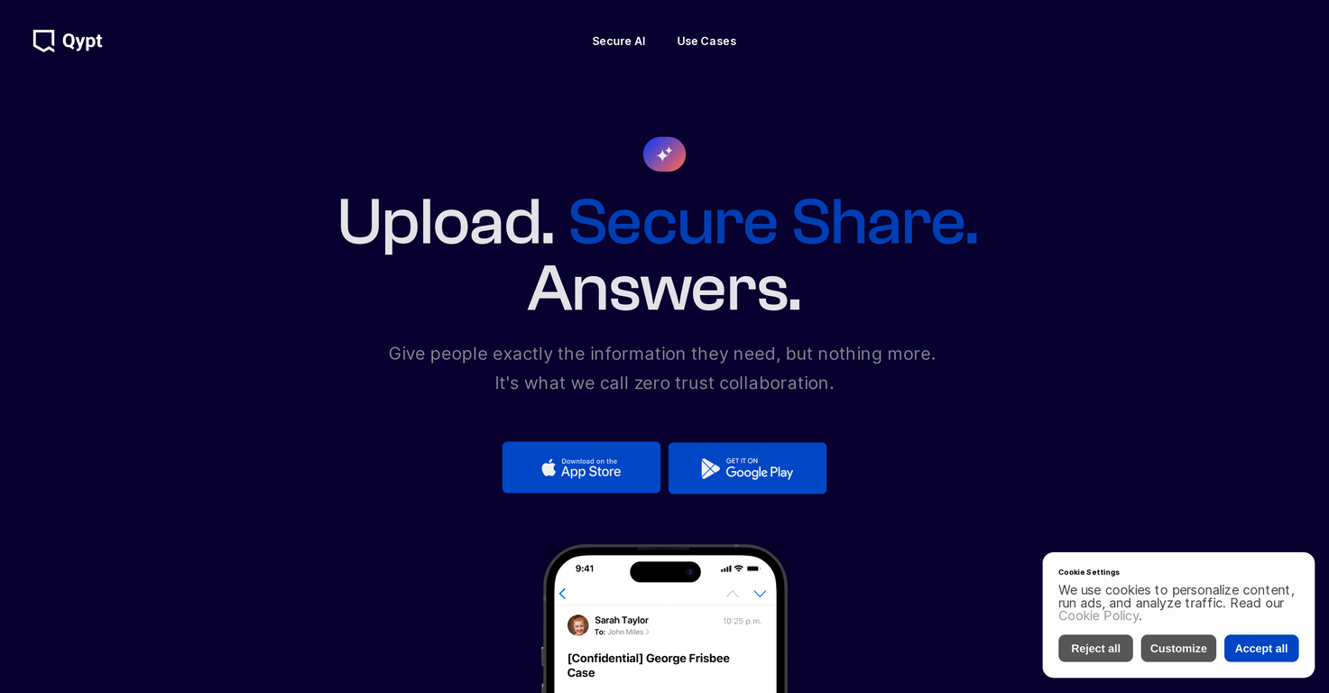 Qypt AI screenshot