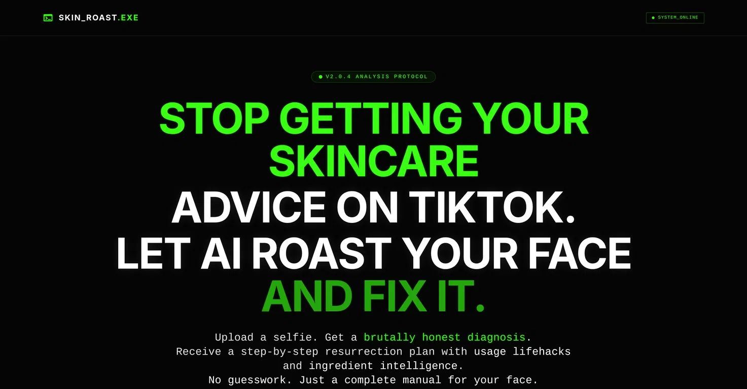 Skin Roast Lab screenshot