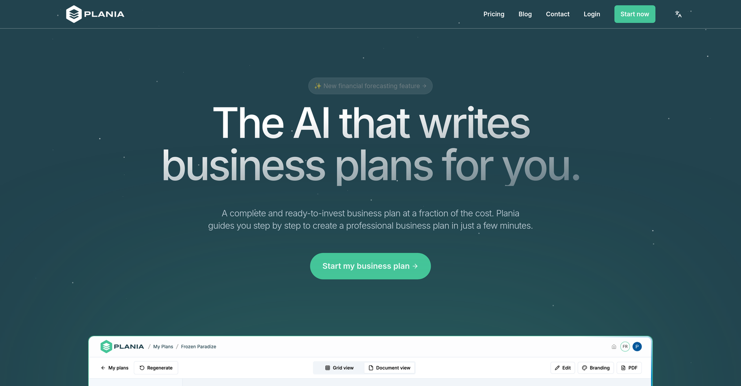 Plania screenshot