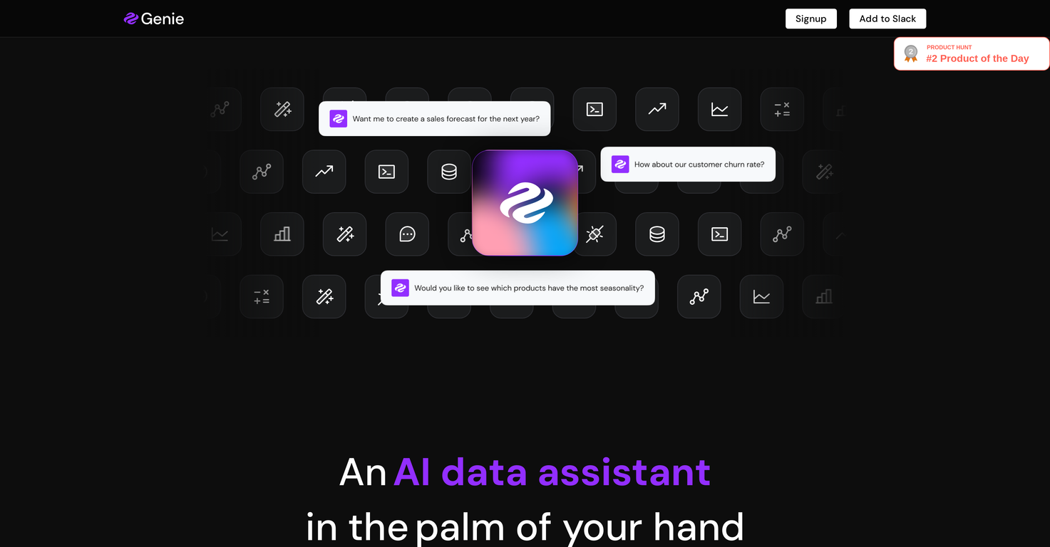 Genie - AI Data Assistant screenshot