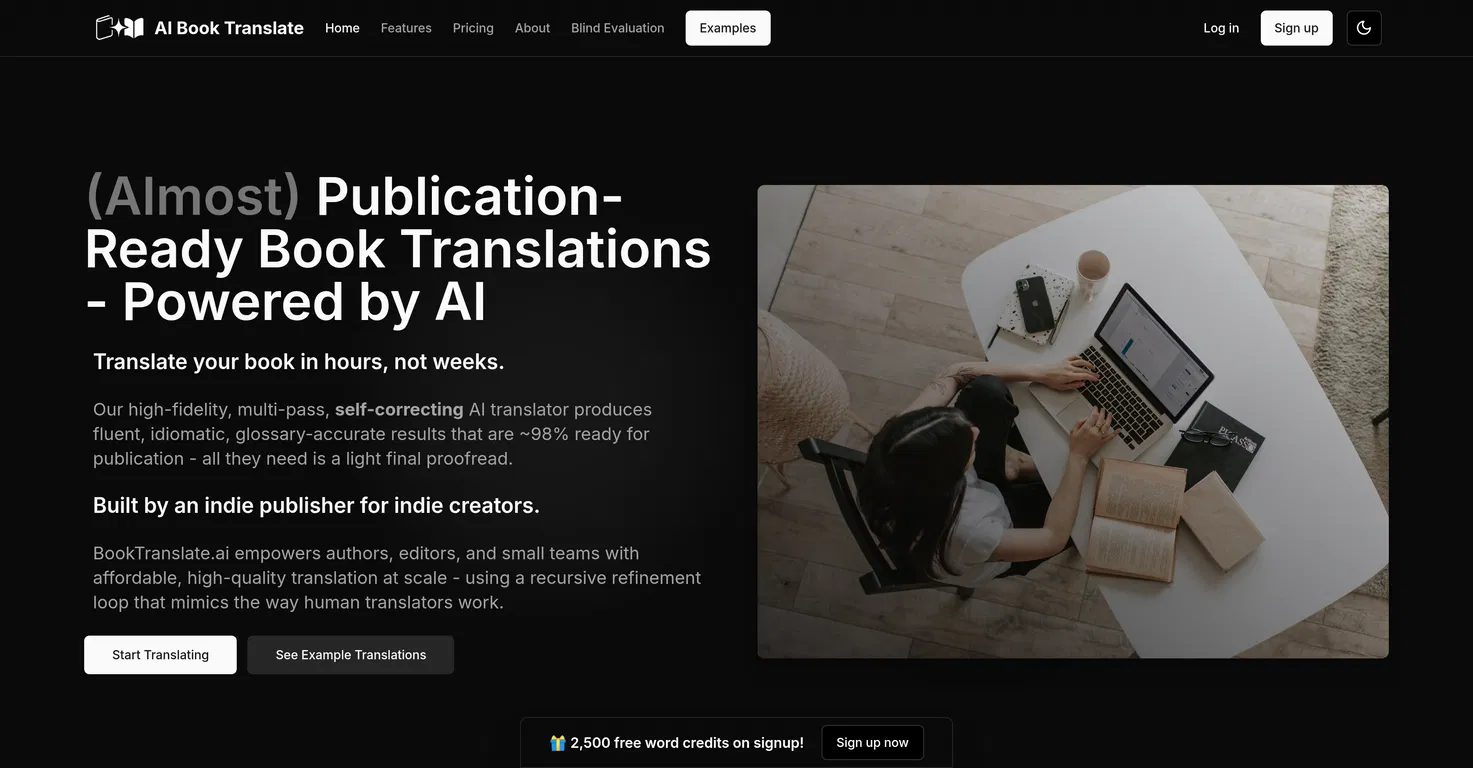 BookTranslate.ai screenshot