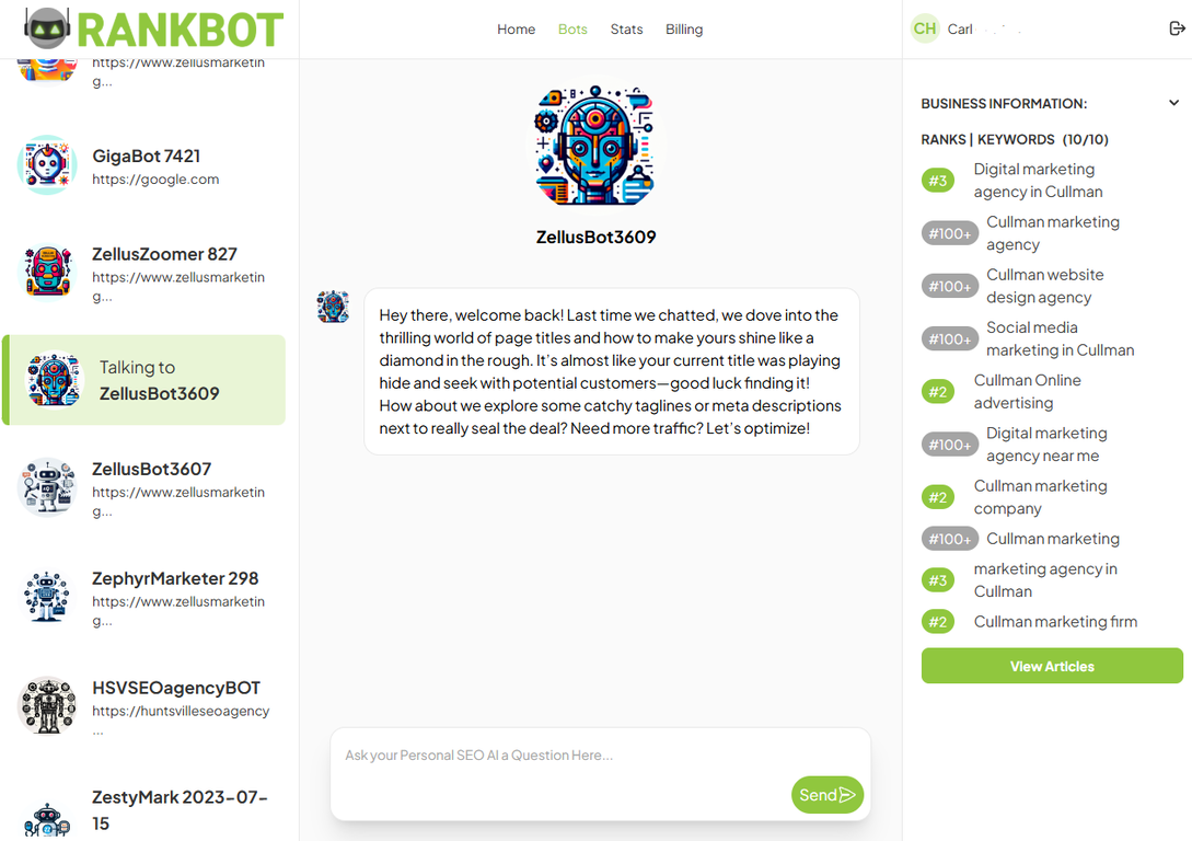 RankBot screenshot