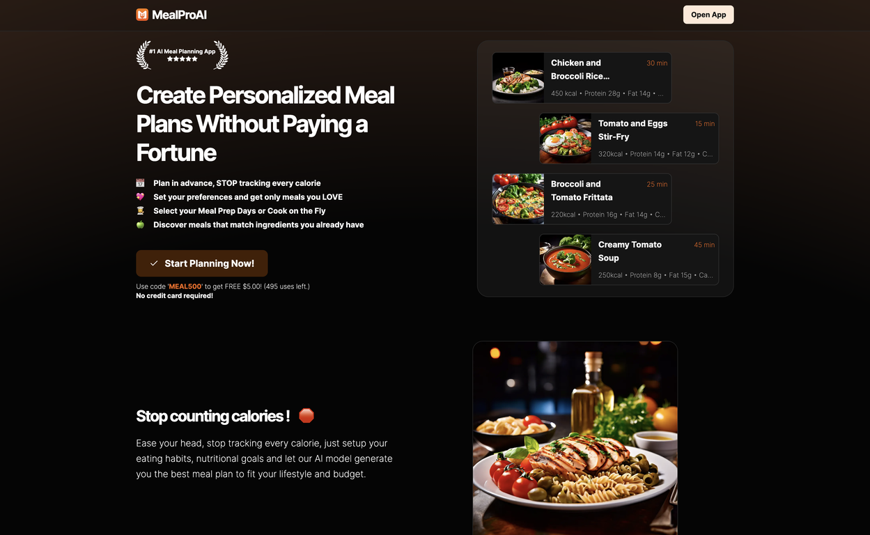 MealProAI screenshot