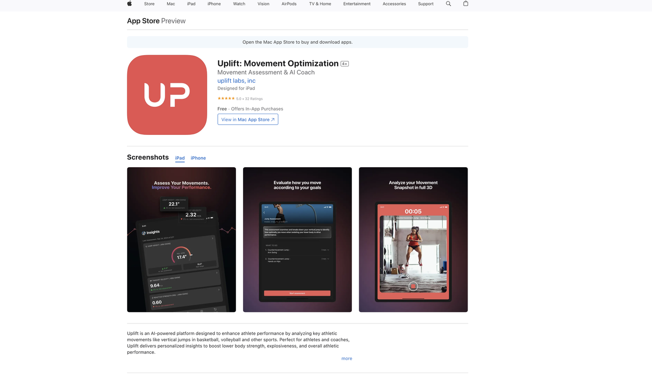 Uplift: Movement Optimization screenshot