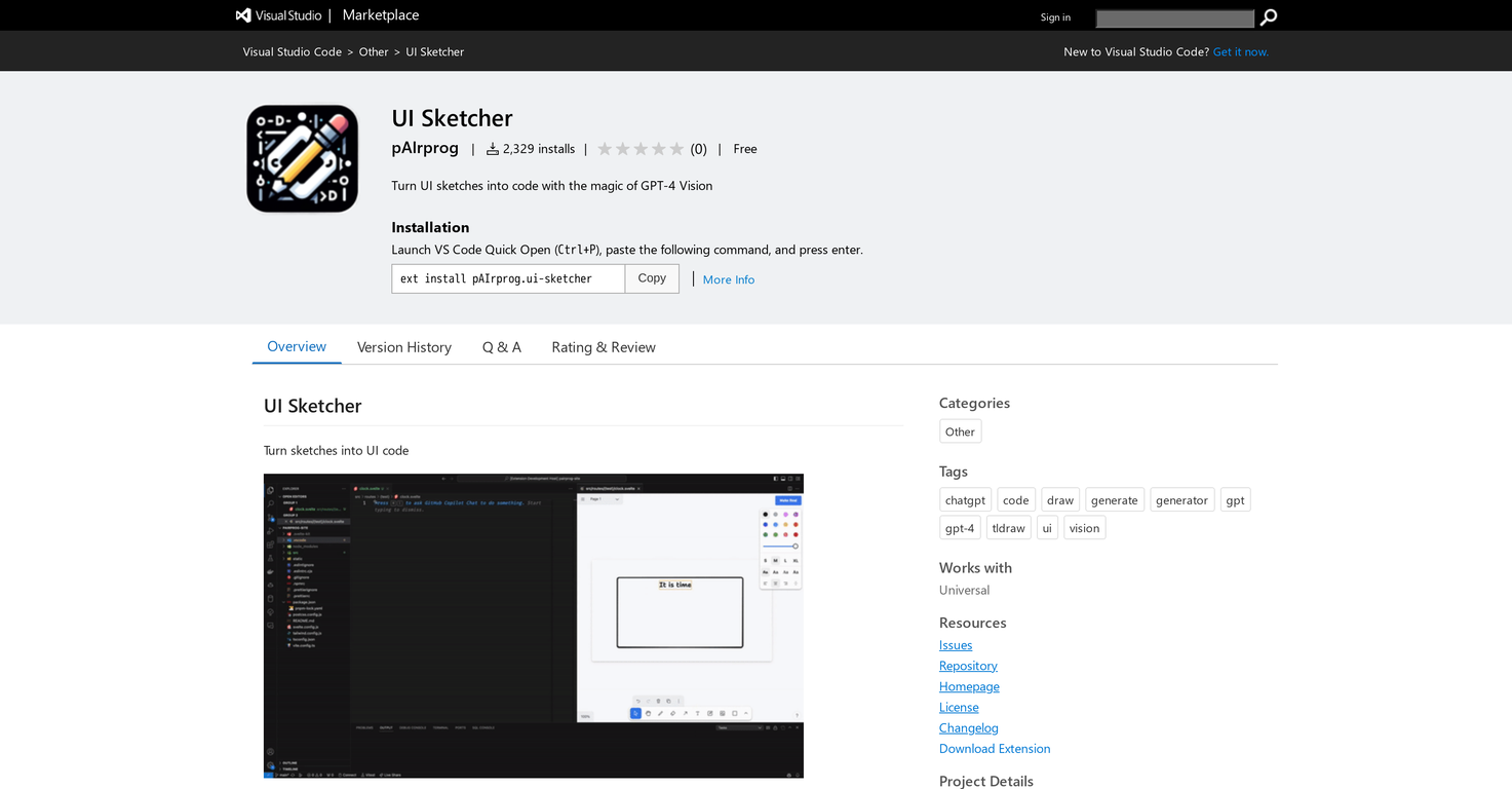 UI Sketcher screenshot