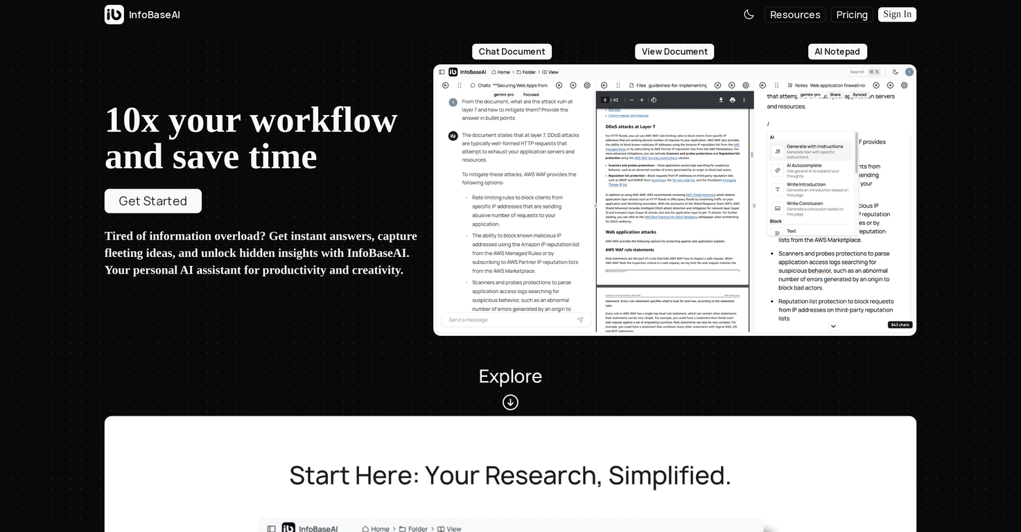 InfoBaseAI screenshot