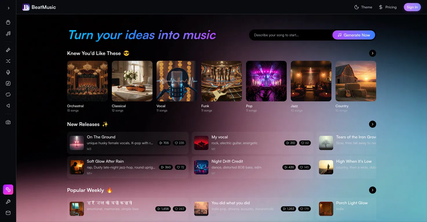 BeatMusic screenshot