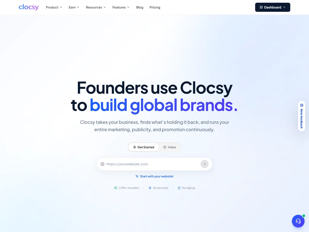 Clocsy screenshot