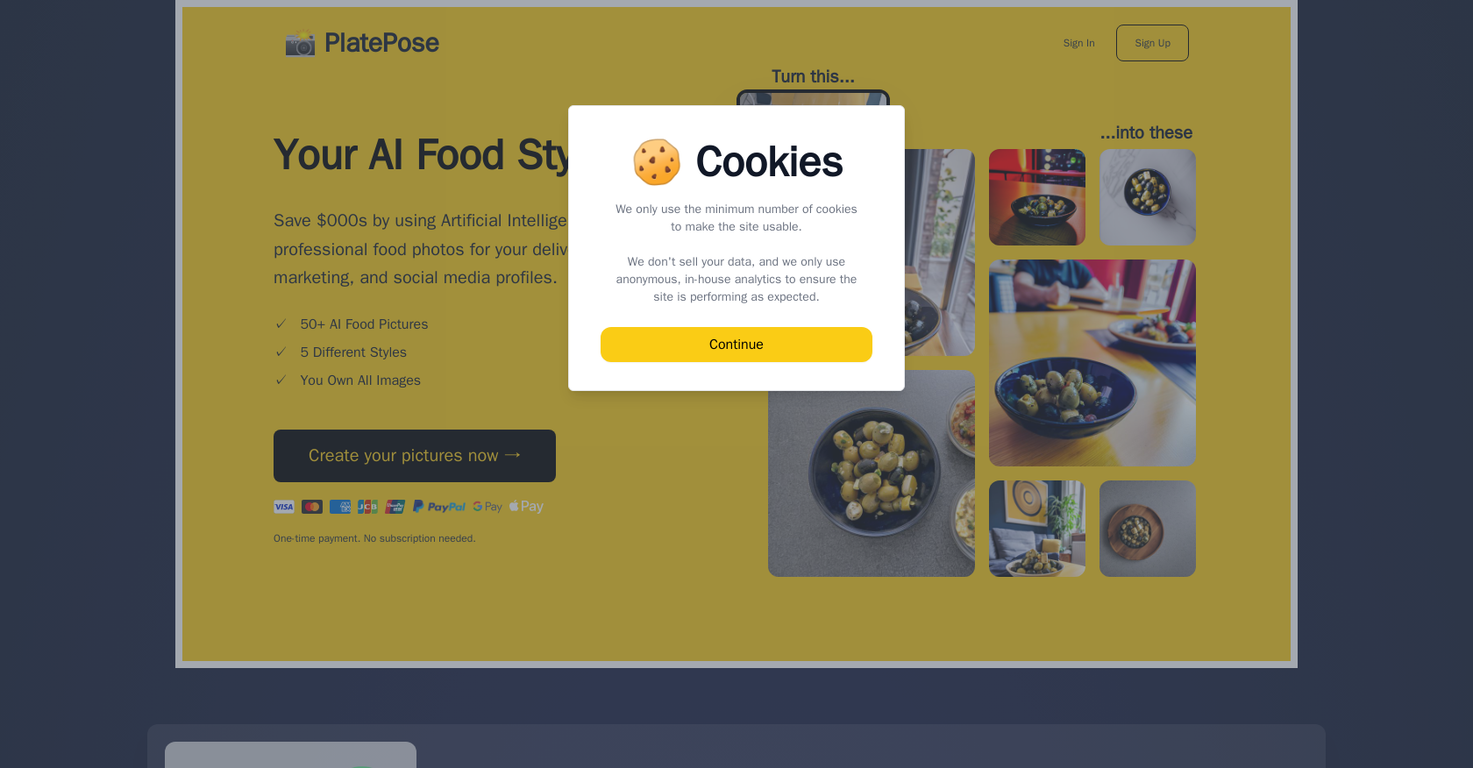 PlatePose screenshot