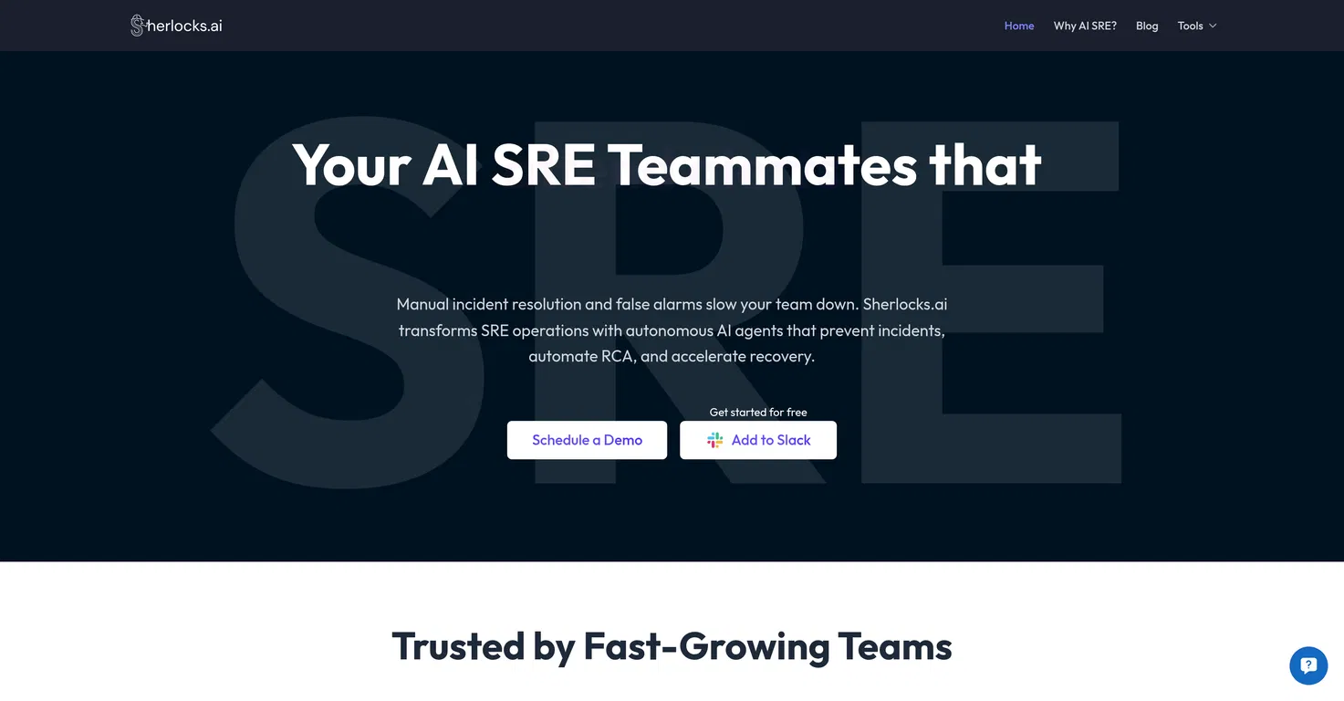 Sherlocks.ai screenshot