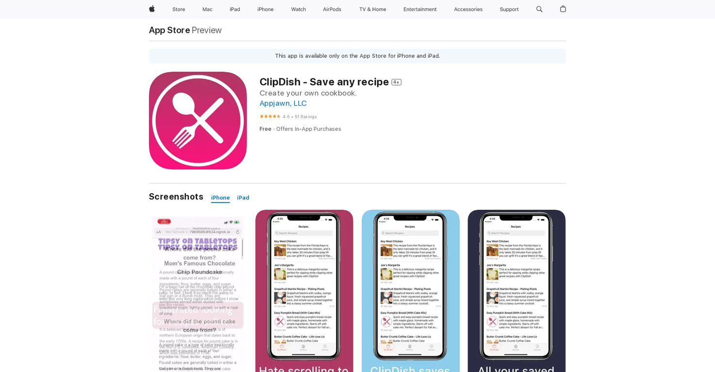 ClipDish screenshot