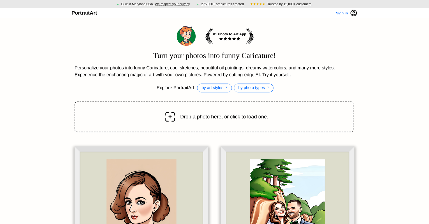 PortraitArt screenshot